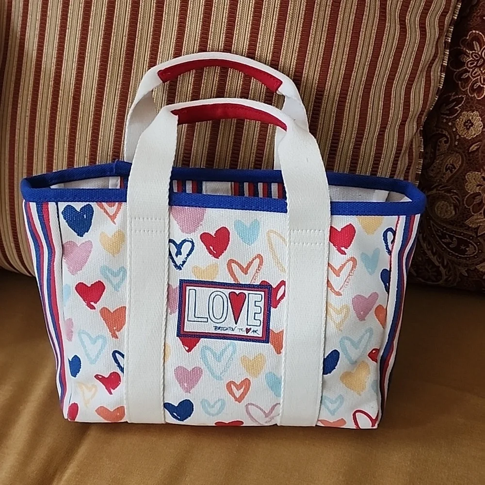 BRIGHTON RED WHITE & YOU MINI TOTE - Picture 1 of 8